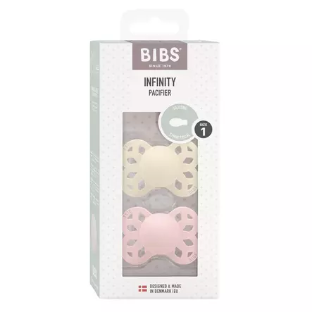 Bibs Infinity silikonitutit Ivory/Blossom pakkaus. - Tutit ja tuttinauhat - 265114 - 2