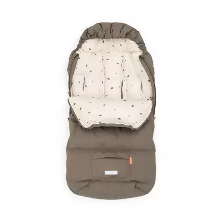 Done By Deer Footmuff lämpöpussi 0-3v. Taupe atuosa avattuna - Lämpöpussit rattaisiin - 7163014 - 2