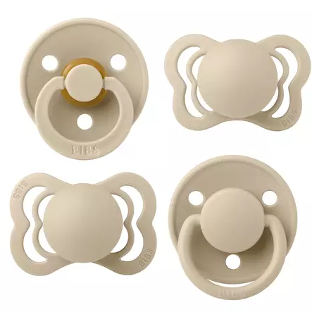 Bibs Try-it Combo One Size 4-pack, Vanilla. - Tutit ja tuttinauhat - 91344 - 1