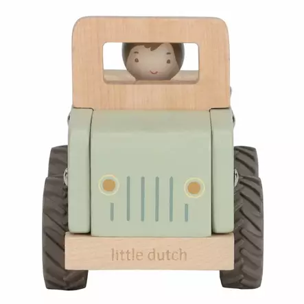 Little Dutch jeep hahmolla Safari Friends edestä - Puulelut - LD7484 - 2