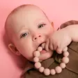 Bibs Baby Bitie purulelu Ring Blush vauvalla. - Purulelut - 3300244 - 2