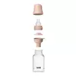 Bibs Baby Bottle tuttipullo silikoninen 150 ml Blush suppilolla ja mai=
tolukolla. - Tuttipullot ja pullotutit - 50161244 - 4