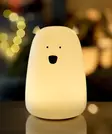 Rabbit & Friends yövalo Bear White, pehmeä lämmin valo. - Lapsen yövalot ja soittolelut - 52-0064 - 3