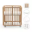 Stokke Nighti Mini bundle Natural Sänky, renkaat, patja ja lakana. - Pinnasängyt ja lastensängyt - 705401bund4 - 1
