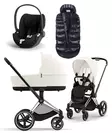Cybex Priam 4 starttipaketti 4 in 1 Chrome/Black, Off White. - Lastenvaunut ja yhdistelmävaunut - 521002325STAOW4 - 1