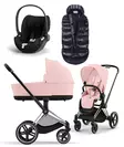 Cybex Priam 4 starttipaketti 4 in 1 Chrome/Black, Peach Pink. - Lastenvaunut ja yhdistelmävaunut - 521002325STAPP4 - 1