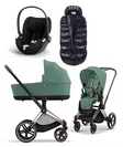 Cybex Priam 4 starttipaketti 4 in 1 Rosegold, Leaf Green. - Lastenvaunut ja yhdistelmävaunut - 521002337STALG4 - 1