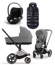 Cybex Priam 4 starttipaketti 4 in 1 Rosegold, Mirage Grey. - Lastenvaunut ja yhdistelmävaunut - 521002337STAMGR4 - 1