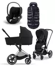 Cybex Priam 4 starttipaketti 4 in 1 Chrome/Black, Sepia Black. - Lastenvaunut ja yhdistelmävaunut - 521002325STASBL4 - 1