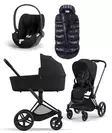 Cybex Priam 4 starttipaketti 4 in 1 Matt Black, Sepia Black - Lastenvaunut ja yhdistelmävaunut - 521002331STASBL4 - 1
