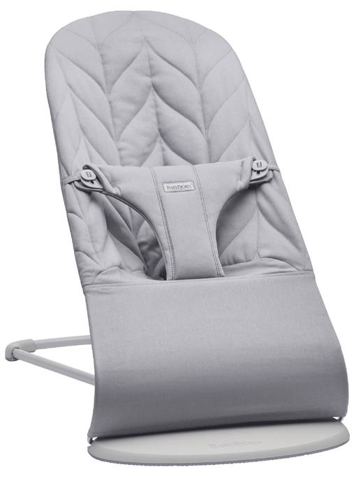 BabyBj=C3=B6rn Bouncer sitteri Woven Petal Quilt Light Grey. - Sitterit - BB006224 - 1