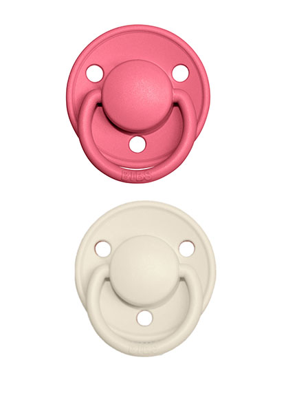 Bibs De Lux luonnonkumitutit väreissä Ivory ja Baby Pink - Tutit ja tuttinauhat - 180214 - 2