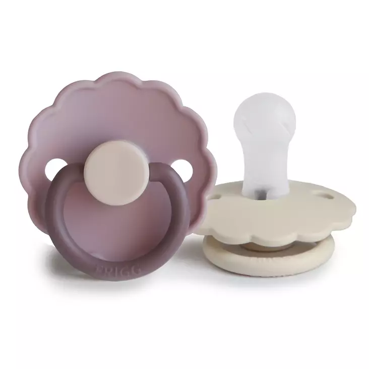 Silkonitutti Frigg Daisy 2 pack Size 1, Lavender Haze/Cream. - Tutit ja tuttinauhat - 100464 - 1