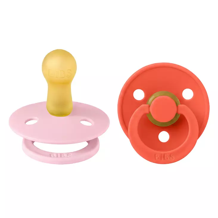 Bibs luonnonkumitutti 2 kpl 6-18 kk Baby Pink/Tango. - Tutit ja tuttinauhat - 120474 - 1