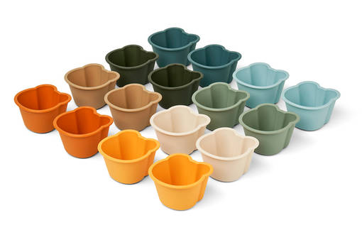 Liewood Tilo Cup Cake muotit Mr bear/Faune green multi mix. - Välipalapussit, eväsrasiat ja snackcupit - 15129-1184 - 1
