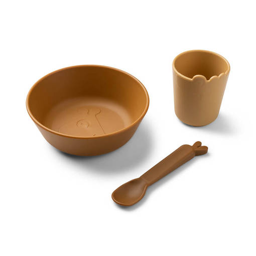 Mustard s=C3=A4vyiset lastenastiat - Ruokailuvälinesetit - 1526174 - 1
