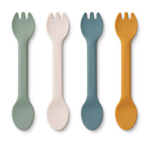 Liewood Jan aterimet faune green multi mix. - Ensilusikat ja lasten aterimet - 17396-1524 - 1