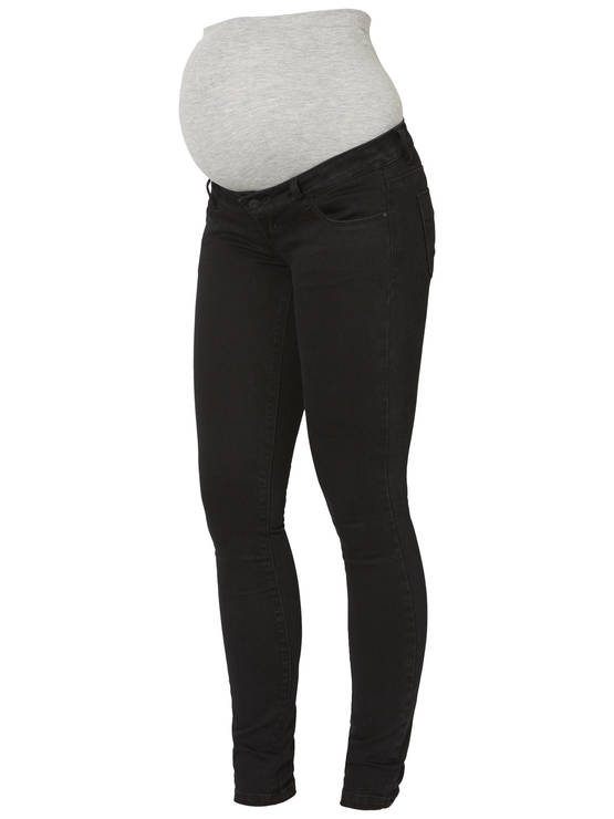 Mamalicious Lola slim äitiysfarkut mustana - Äitiyshousut ja legginsit - 20008774 - 1
