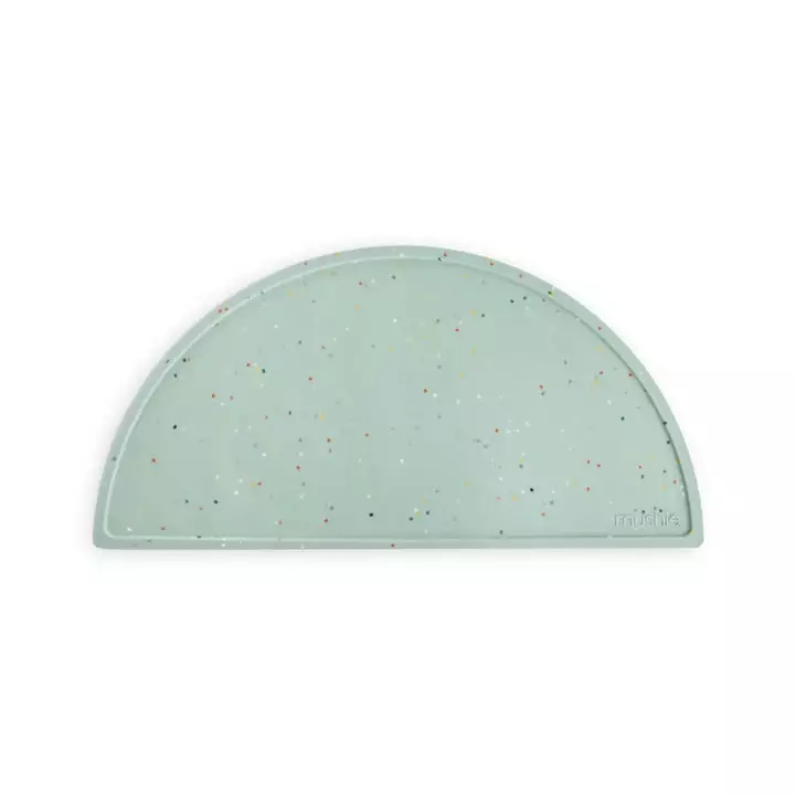 Mushie ruokailualusta silikonia Cambridge Blue Confetti. - Ruokailualustat - 2370354 - 1