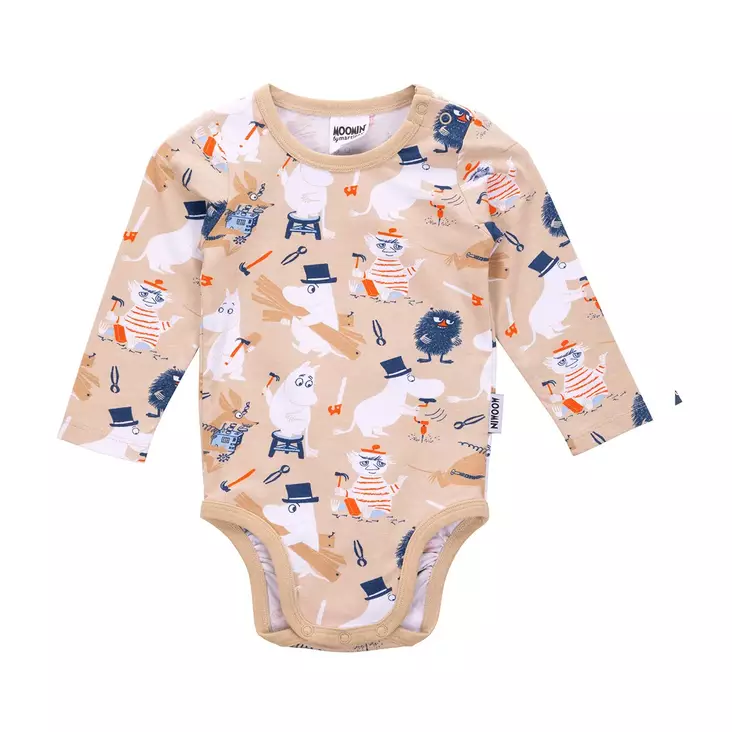 Martinex Muumi Body Rakentajat beige. - Bodyt ja paidat - 72586974 - 1