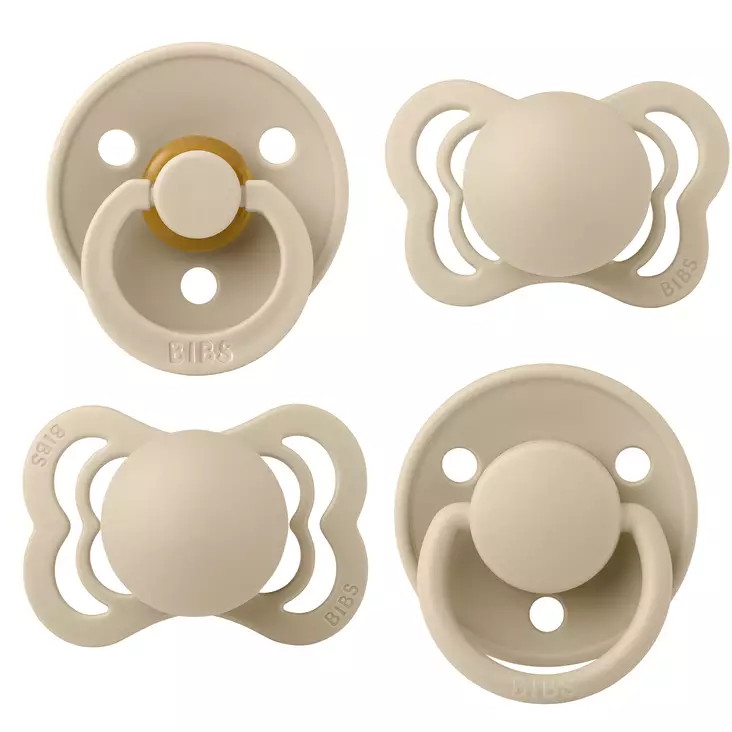 Bibs Try-it Combo One Size 4-pack, Vanilla. - Tutit ja tuttinauhat - 91344 - 1