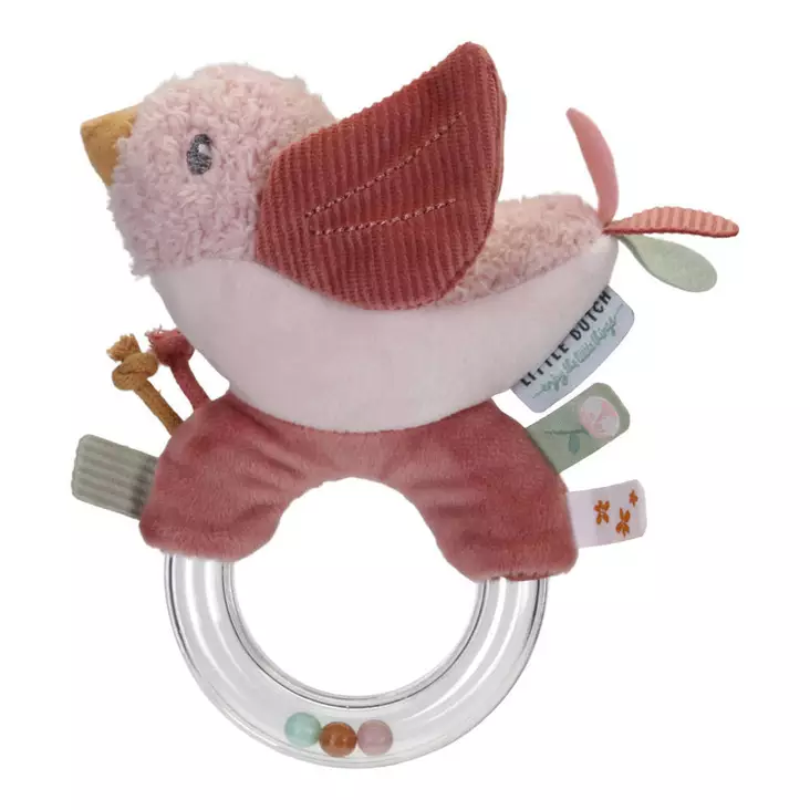 Little Dutch rengashelistin Flowers & Butterflies. - Helistimet, tarttumislelut ja pallot - LD8714 - 1