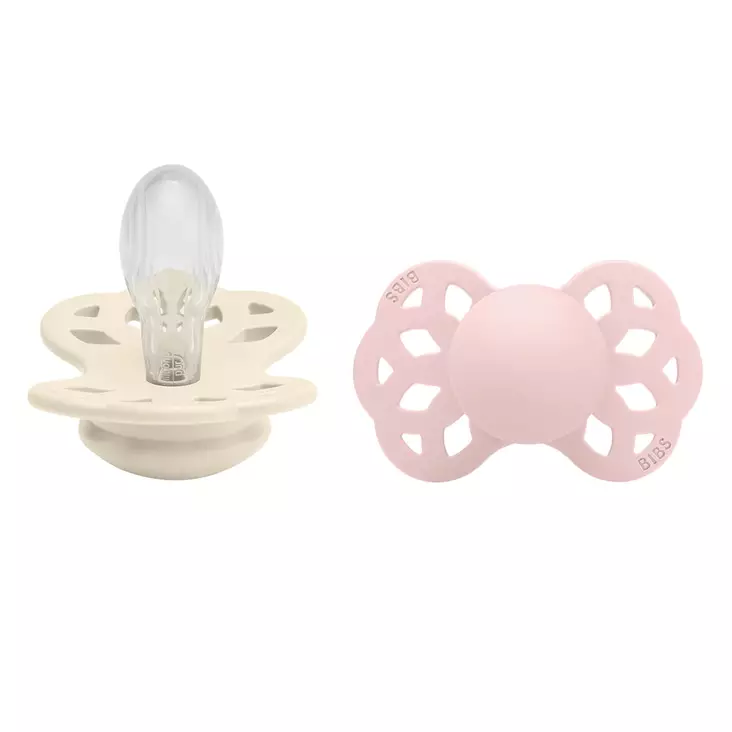 Bibs Infinity silikonitutit Ivory/Blossom. - Tutit ja tuttinauhat - 275114 - 1