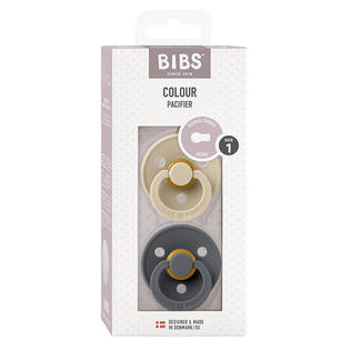 Bibs luonnonkumitutit Vanilla/Iron pakkaus. - Tutit ja tuttinauhat - 110415 - 2