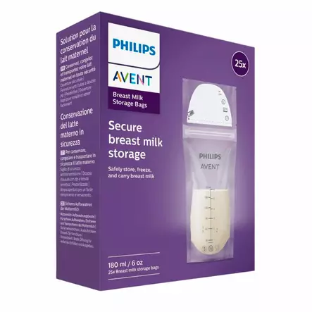 AVENT Maidonsäilytyspussit 25kpl, pakkaus. - Tuttipullot ja pullotutit - 03760325 - 2