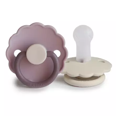 Silkonitutti Frigg Daisy 2 pack Size 2, Lavender Haze/Cream. - Tutit ja tuttinauhat - 100465 - 1