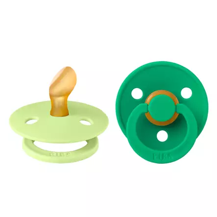 Bibs luonnonkumitutti 2 kpl 0-6 kk Matcha/Cactus. - Tutit ja tuttinauhat - 2111435 - 1