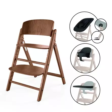 Cybex CLICK & FOLD syöttötuoli 4in1 All Natural Dark. - Syöttötuolit - 525000965 - 1