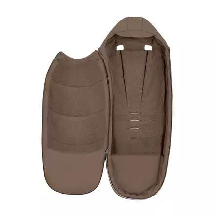 Lämpöpussi Cybex Platinum 2026 Coconut Brown, voidaan avata täysin auki. - Lämpöpussit rattaisiin - 526001655 - 2