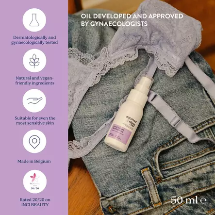 Doomoo x Shinncare Intiimialueen öljy ravitsee, suojaa ja korjaa. - Raskausajan ihonhoito - SH05 - 2