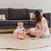 Bumbo Floor Seat vauvan istuin Cradle Pink lapsella. - Sitterit - BUFLOSEAT8625 - 2