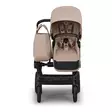Bugaboo Donkey 6 Single Black/Desert Taupe, ratasosalla edestä. - Lastenvaunut ja yhdistelmävaunut - 100370005 - 4