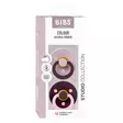 Bibs luonnonkumitutti 2 kpl 6-18kk Dusky Lilac/Plum Studio Collection pakkaus. - Tutit ja tuttinauhat - 12028105 - 3