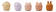 Liewood kylpylelut Gaby 5-pack Rose multi mix. - Kylpylelut ja kylpymittarit - 14903-2255 - 1