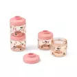 Liewood Dominique vauvan ruokarasiat 4 kpl, 100ml, Cherry heart/Rosey - Välipalapussit, eväsrasiat ja snackcupit - 20632-2785 - 1