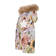 Molo talvitakki Hopla Fur Retro Flowers sivusta. - Lasten talvitakit - 5W233246855 - 3