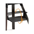 Syöttötuoli Stokke Clikk Bamboo Black/Warm Brown, jalkatuki säätyy kahteen eri asentoon. - Syöttötuolit - 695805 - 3