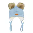 Gugguu Merino Double Furry Baby Beanie Sky Blue. - Lasten talvipipot - GUGM704-25 - 1