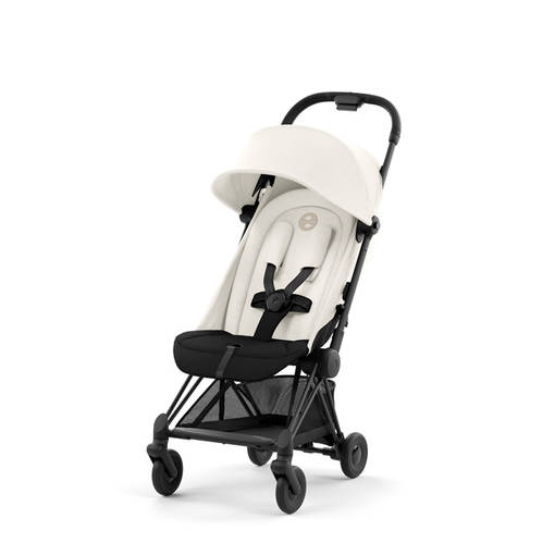 Cybex Coya matkaratas Matt Black v=C3=A4riss=C3=A4 Off White. - Matkarattaat ja lastenrattaat - 522004335 - 1