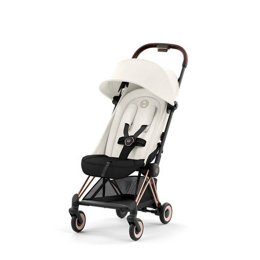 Cybex Coya matkarattaat Rosegold rungolla v=C3=A4riss=C3=A4 Off White.=
 - Matkarattaat ja lastenrattaat - 522004265 - 20