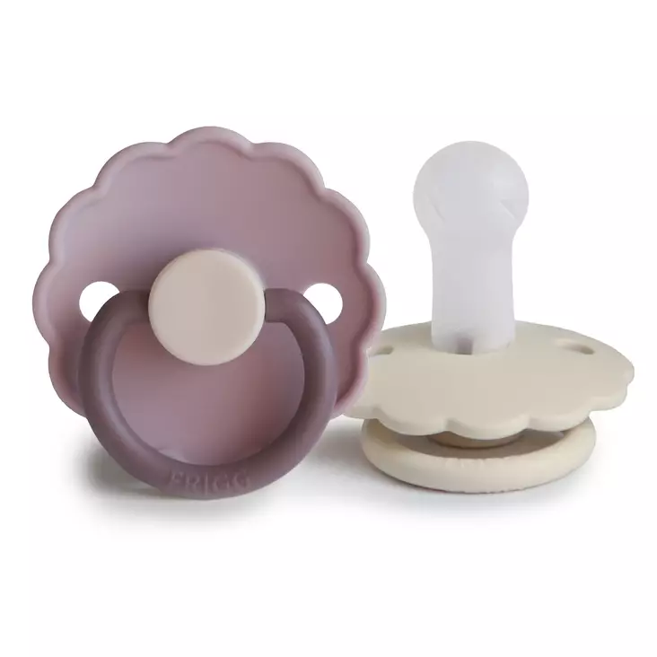 Silkonitutti Frigg Daisy 2 pack Size 2, Lavender Haze/Cream. - Tutit ja tuttinauhat - 100465 - 1