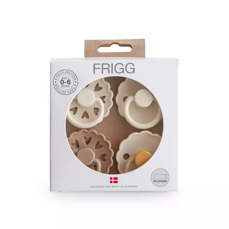 Frigg silikonitutit 4-pack 0-6 kk, Snowflake Dream. - Tutit ja tuttinauhat - 101895 - 1