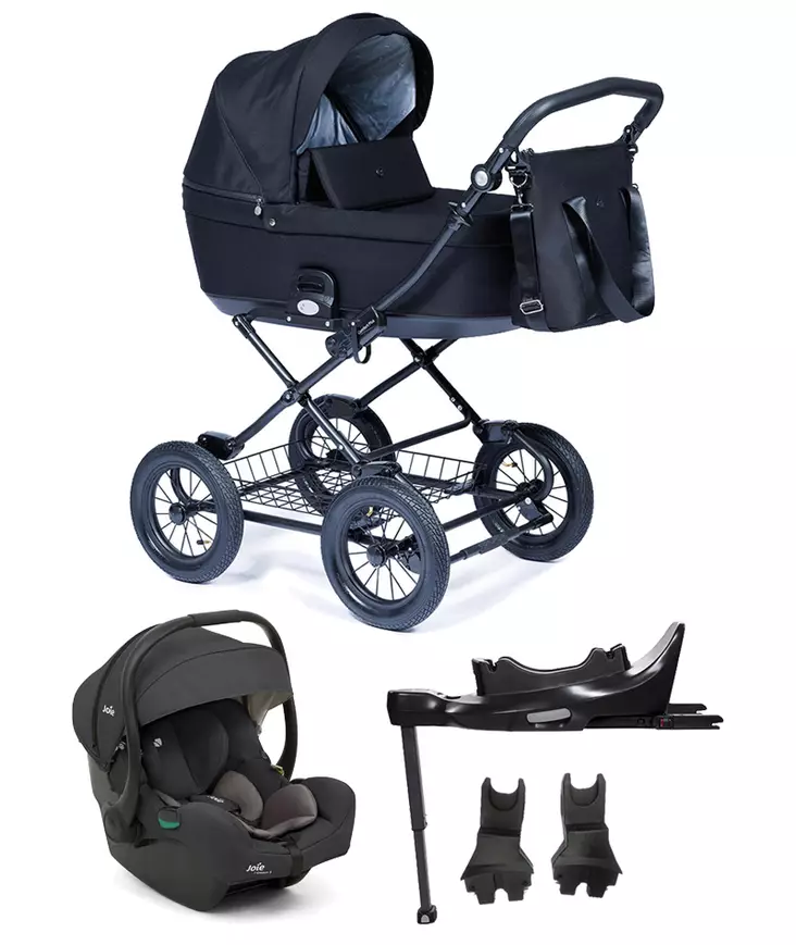 Nord Comfort PLUS starttipaketti BLACK Brilliant Black. - Lastenvaunut ja yhdistelmävaunut - 276424STA5 - 2