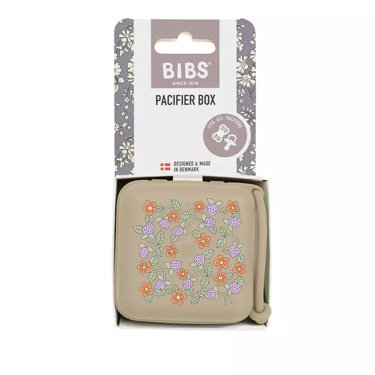 Tuttikotelo Bibs x Liberty Strawberries and Cream Vanilla. - Tutit ja tuttinauhat - 420019245 - 1