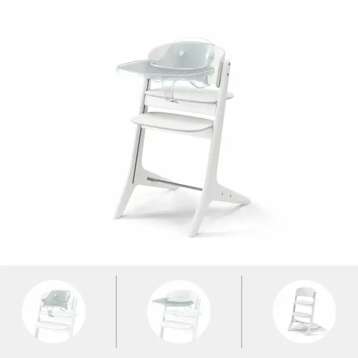 Cybex Lemo Platinum 3in1 White Wood - Syöttötuolit - 5240001555 - 1