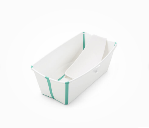 Stokke FlexiBath kylpyamme ja kylpytuki White Aqua v=C3=A4riss=C3=A4 - Kylpyammeet ja kylpytuet - 531505 - 1